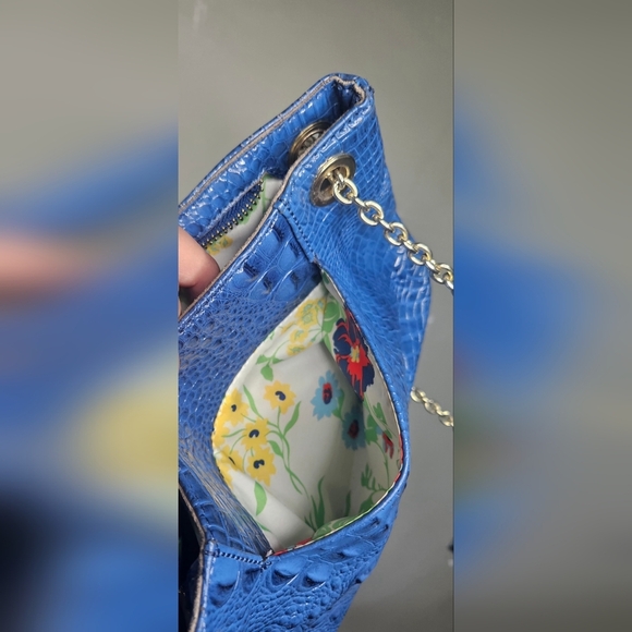 🧡💜💛Anne klein purse handbag Cocodrilo Simulation Skin ❤️🧡💜 - Picture 6 of 16